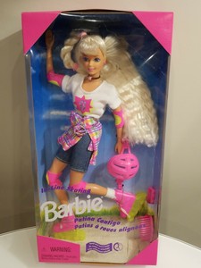 in line skating barbie