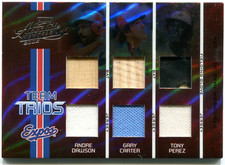 Andre Dawson, Gary Carter & Tony Perez 2005 Playoff Absolute Memorabilia Card #0