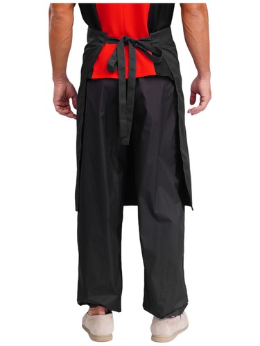 Herren Uniformen Küche Jacke Kulinarik Mantel Kantine Hemd Bäcker mit Schürzen Set - Bild 53 von 56