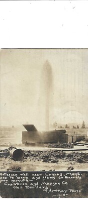 CAMAS MONTANA RPPC POSTCARD Artesian Well Crabtree & Maxson Co. McKay Photo 1912
