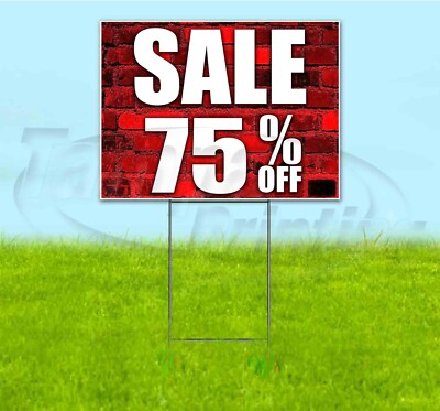 SALE 75% OFF 18x24 Yard Sign WITH STAKE Corrugated Bandit USA BUSINESS ...