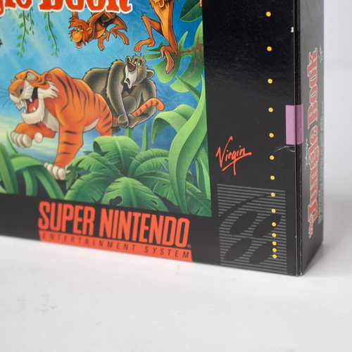Disney Il Libro della Giungla Super Nintendo SNES solo scatola gioco con protezione plastica - Foto 4 di 14