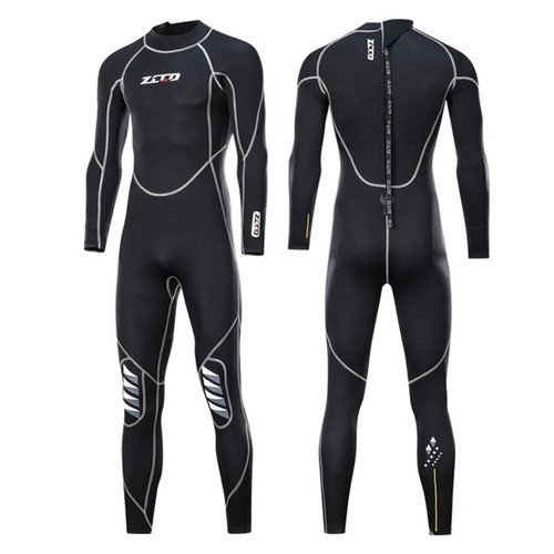 Muta in neoprene 3 mm uomo immersioni subacquee tuta completa surf set unico inverno - Foto 4 di 36