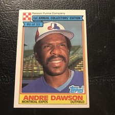 1984 Topps Ralston Purina Andre Dawson & Bonus Card 1986 Jim Wohlford.    Expos