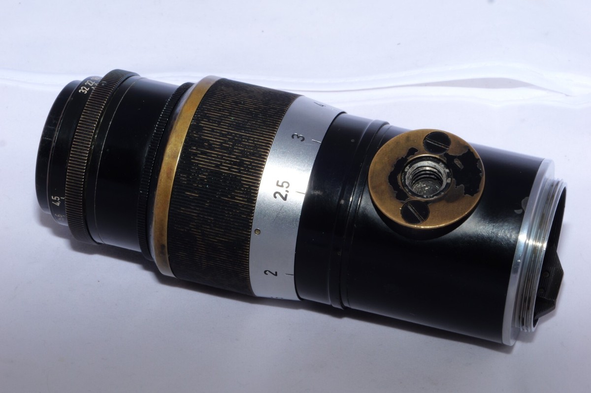 Leica 13.5cm (135mm) f/4.5 Hektor M39 LTM Tele Lens. Marked