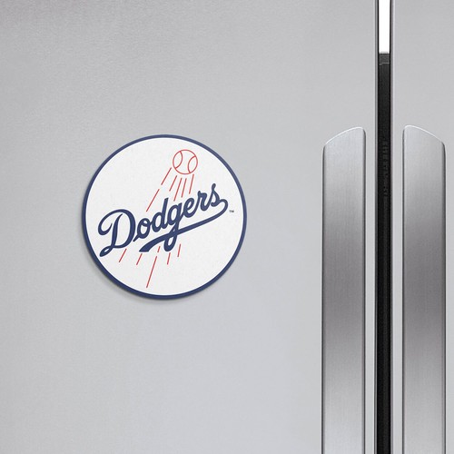 Los Angeles Dodgers MLB | 4'' X 4'' Round Decorative Magnet - Picture 2 of 2