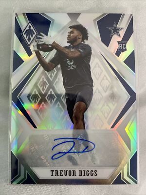 2020 Panini Phoenix #165 Trevon Diggs  Rookie Silver Auto Mint    