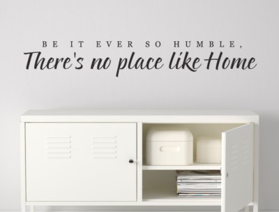 Theres no place like home Wandtattoo Zitat