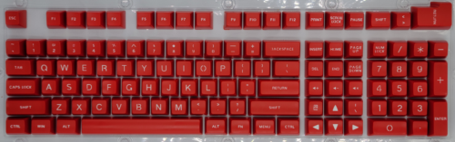 104Pcs/Set Red White Full Size Key PBT Double Shot Keycaps Mechanical Keyboard - Picture 3 of 4