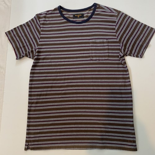 Billabong surfplus Mens T Shirt Size L Chest 110cm Brown Stripes CottonPolyeser - Picture 7 of 13
