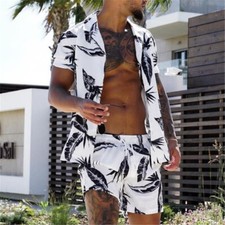 Men's Short Sleeve T-Shirt and Shorts Sportswear Fashion Color Summer 2pcs new