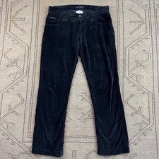 Vintage Dolce & Gabbana Black Velour Trousers Size 48 (35 X 30) Made In Italy