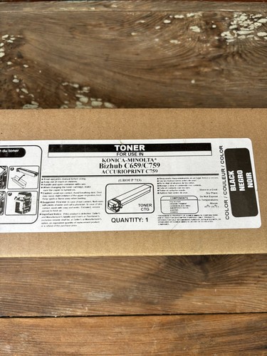 Konica Minolta Bizhub C659/C759 713 Tonerkassette - schwarz NEU - Bild 2 von 6