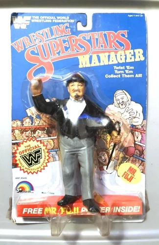 wwf ljn hasbro wrestling superstars manager mr. fuji wrestling figure.