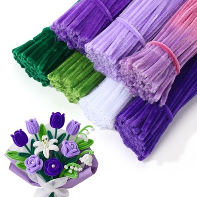 DaisyInner 700 Pcs Pipe DIY Cleaners for Craft Cleaners Flower Pipe Bulk Pastel