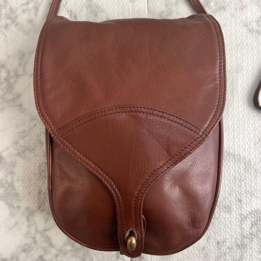 Bottega Veneta Shoulder Bag Pochette Leather Brown Vintage Rare Model From JP YZ thumbnail 3