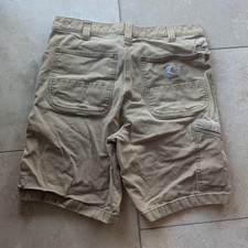 Carhartt tan canvas utility carpenter shorts