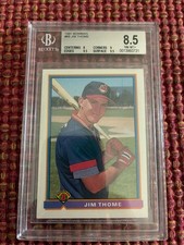 Jim Thome 1991 Bowman Rookie Card #68 Beckett 8.5. rookie card picture