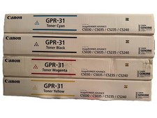 Canon GPR-31 Toner Cartridge Set OEM Black. Cyan. Magenta. Yellow