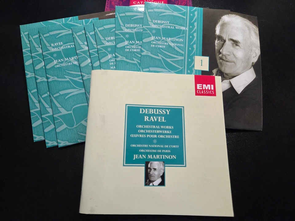Debussy Ravel: Orchestral Works 8 CD Set Jean Martinon, EMI VG Condition - Image 3 of 4