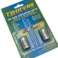 2 Grinder Bits Diamond 3/4" 220 Fine Aanraku 2 fers Fits MOST Glastar Inland