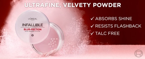 2 PACK L'Oreal Paris Infallible Blur-fection Setting Powder #05 PINK MEDIUM DEEP - Picture 8 of 8
