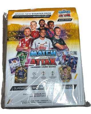 2025-26 Topps Match Attax Starter Pack UCL Trading Cards Sealed