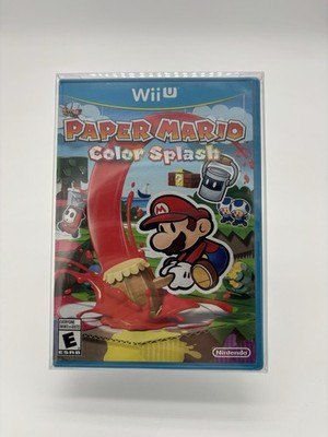 Paper Mario Color Splash (Nintendo Wii U) Brand New - Factory Sealed