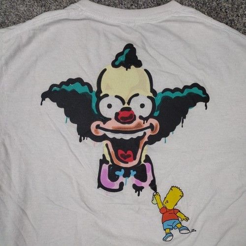 Vintage Y2K The Simpsons Krusty The Clown 2000 White Shirt Medium T Shirt RARE - Picture 11 of 19