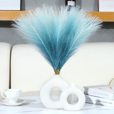Faux Pampas Grass Decor 17.7 Inch 30pcs, Pompas Grass Flower Arrangement and ...