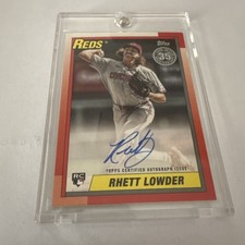 Rhett Lowder 2025 Topps Series 2 35th Anniversary Auto RC #90B2-RL Reds