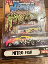 2003 Muscle Machines 1:64 Nitro Coupe ‘41 Chevy "Nitro Fish" JIM NORDHOUGEN NOS