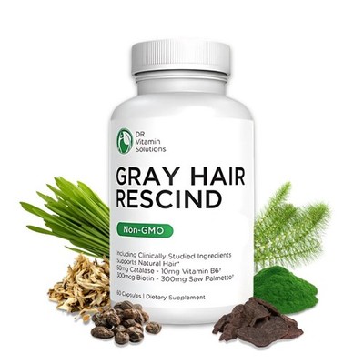 Gray Hair Rescind Catalase Supplement - Anti-Aging Vitamins for Hair  Skin