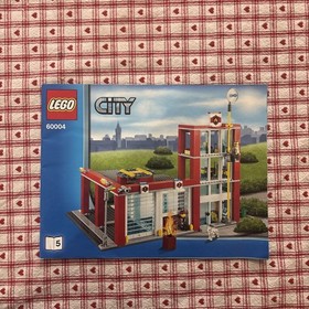 LEGO City Fire Station 60004 Building Instruction Manuals Set 1 2 3 4 5