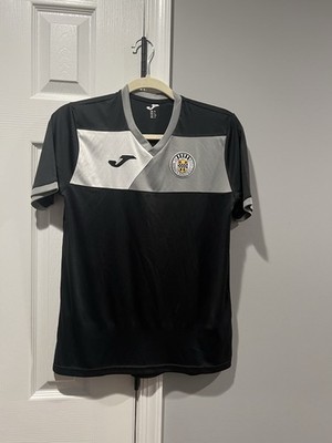 St Mirren FC Joma Youth XL 14 Black Gray Soccer Shirt Football Top  *