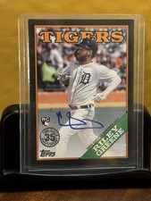 2023 Topps Series 1 - 1988 Topps Autograph Riley Greene #88BA-RG Black 152/199 