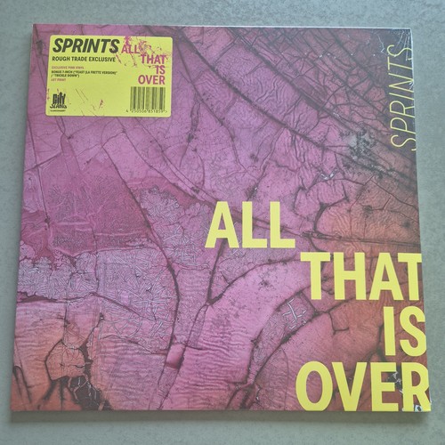 SEALED-SPRINTS-LP PINK VINYL+7” +ART PRINT-ALL THAT IS OVER-ROUGH TRADE EXCLUSIV