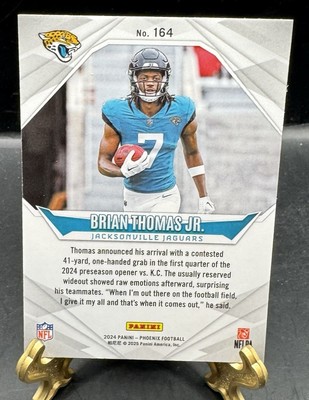 2024 PANINI Phoenix Brian Thomas Jr Orange Fade Rookie RC | eBay