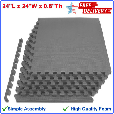 ProsourceFit Extra Thick Puzzle Exercise Mat 3/4'', EVA Foam Interlocking Tiles