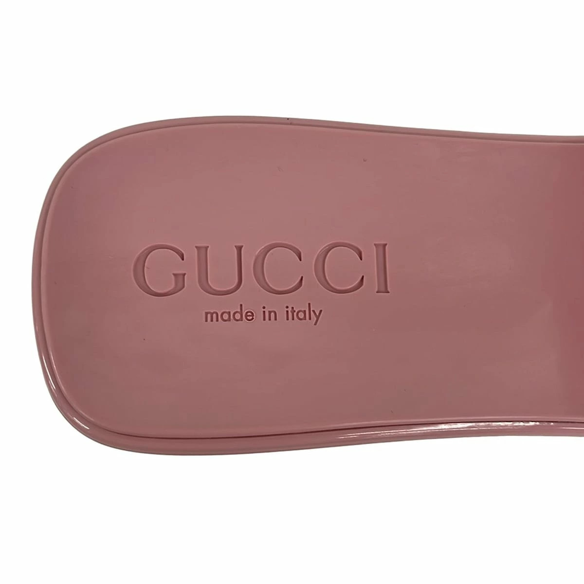 GUCCI Mule Embossed Logo/Chky Heel Light Pink thumbnail 5
