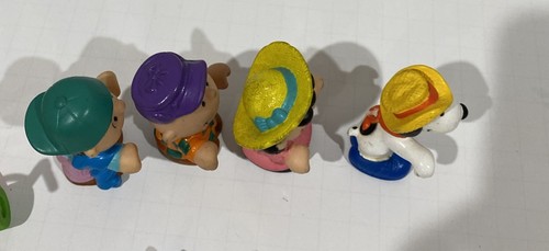 McDonalds 1989 Vintage Peanuts Charlie Brown Snoopy Garden Farm Set Completo - Foto 10 di 13