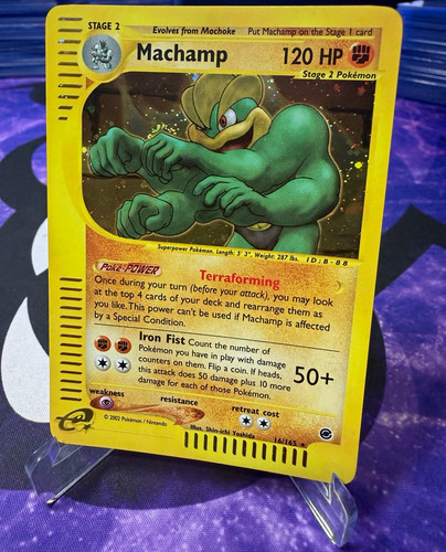 Pokémon TCG Machamp 16/165 Expedition Base Set Holo 2002 120