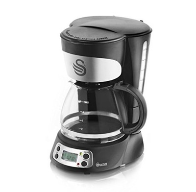 Swan SK13130N Programmierbare Kaffeemaschine mit Warmhaltefunktion, LCD schwarz 
