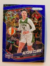 2025 Panini Prizm WNBA Alysha Clark Blue Velocity Prizm #129 - Mystics