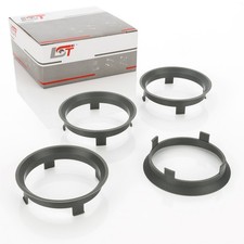 4x Zentrierringe Distanzringe Grau Alufelgen Ø 57,1 - Ø 60,1 mm für MITSUBISHI