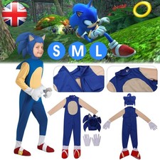 Kids Sonic The Hedgehog Sonic Costume Fancy Dress Outfits Set Party Cosplay HOT