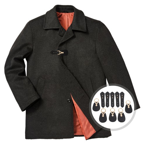 5 Pairs Trench Coat Belt Buckle Buckles Metal Toggle