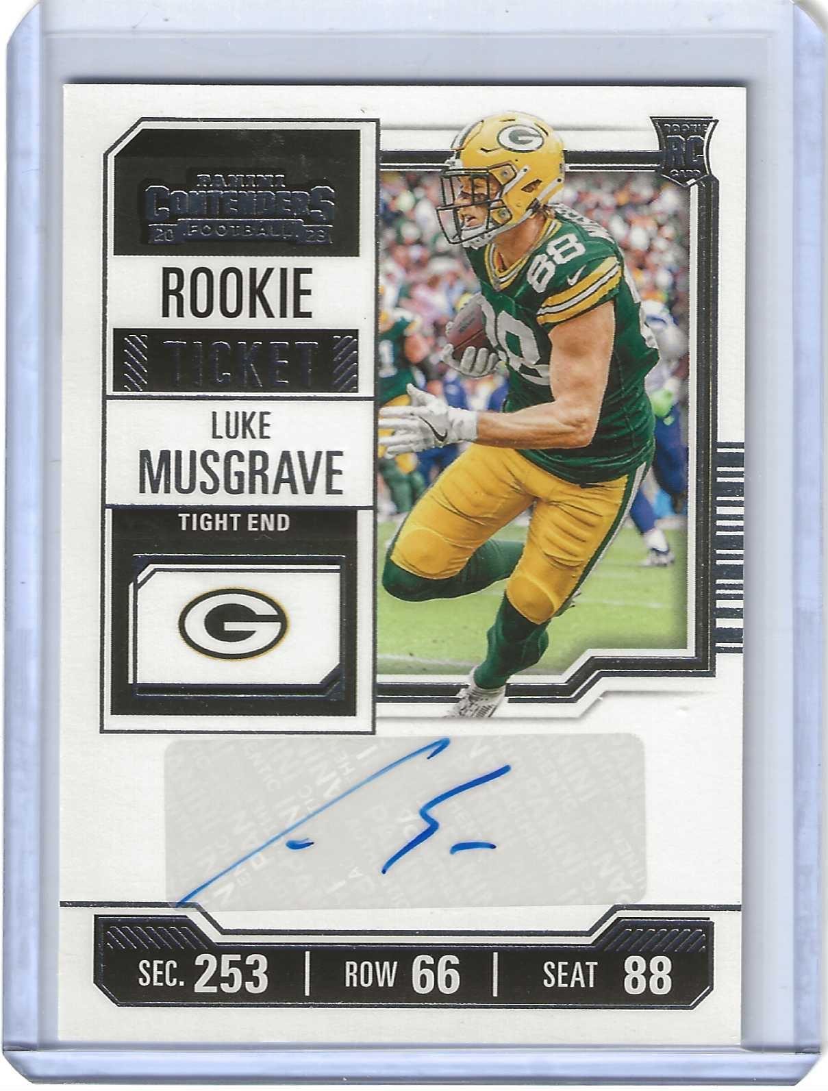 2023 Contenders Luke Musgrave Rookie Ticket Auto #148