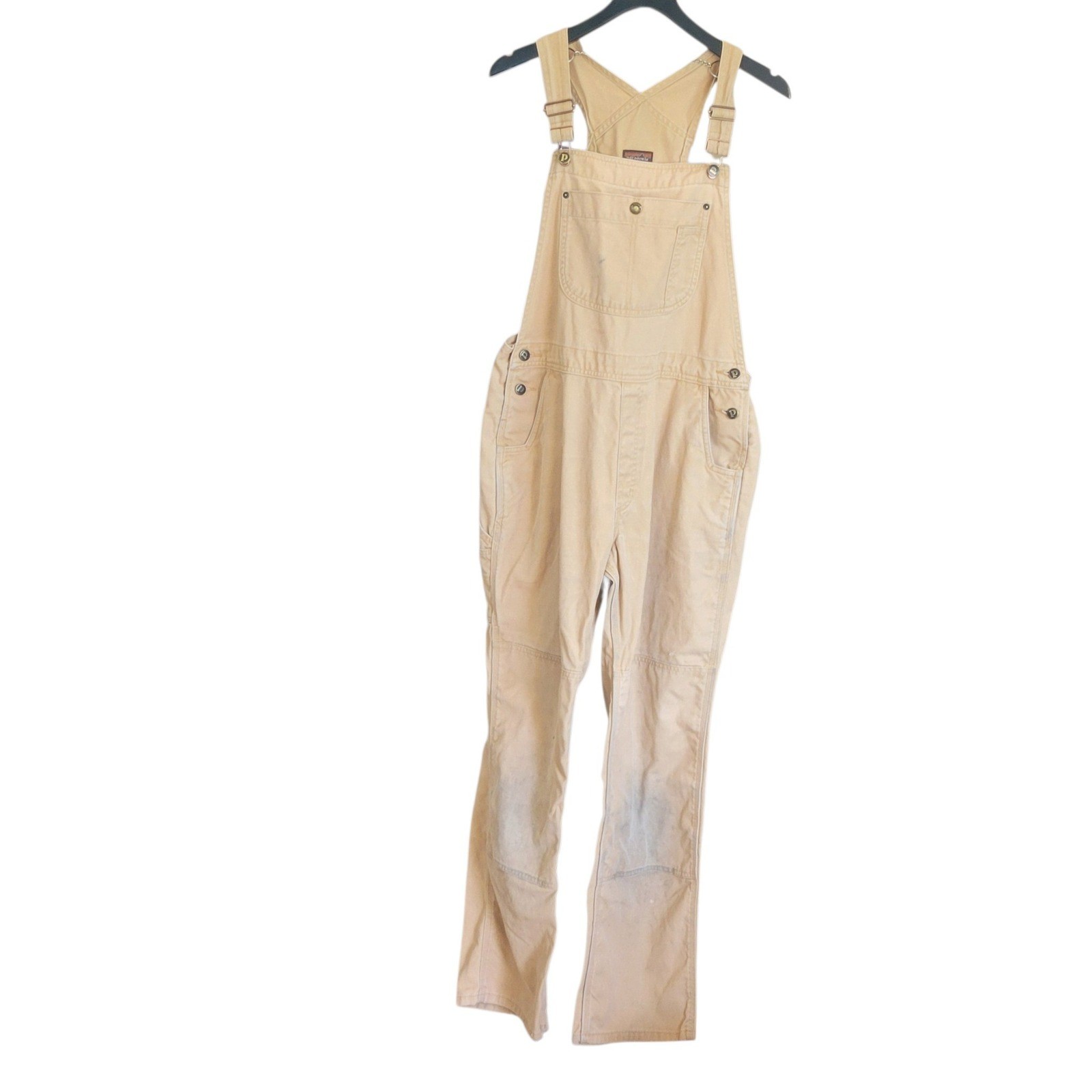 Patagonia Hemp Canvas Bib Overalls Womens Large Brown… - Gem