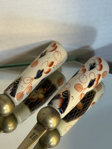 Slack & Barlow Serving Spoon And Fork Imari-Style - Picture 8 of 10